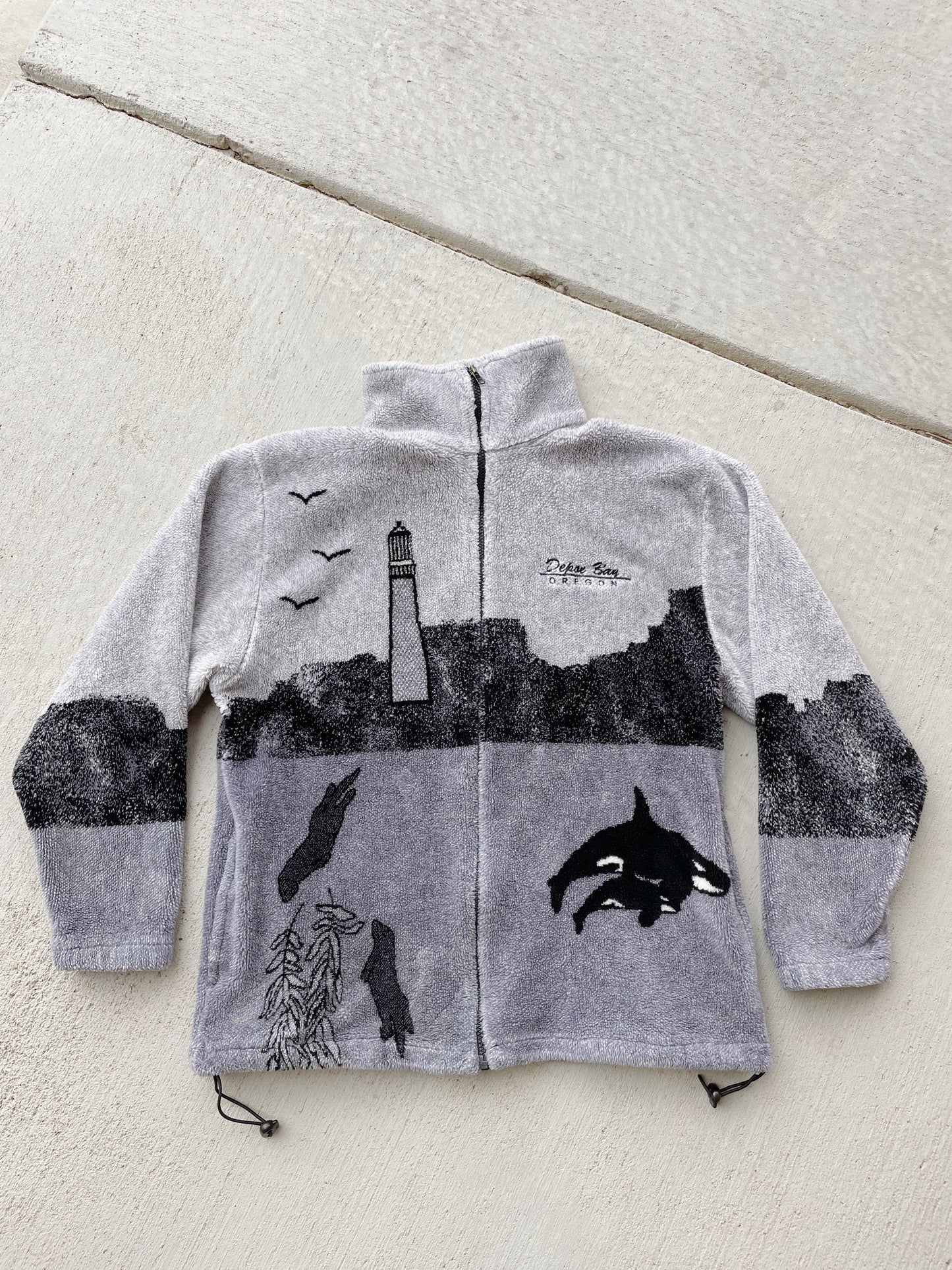 Vintage Oregon Whale Fleece (M/L)