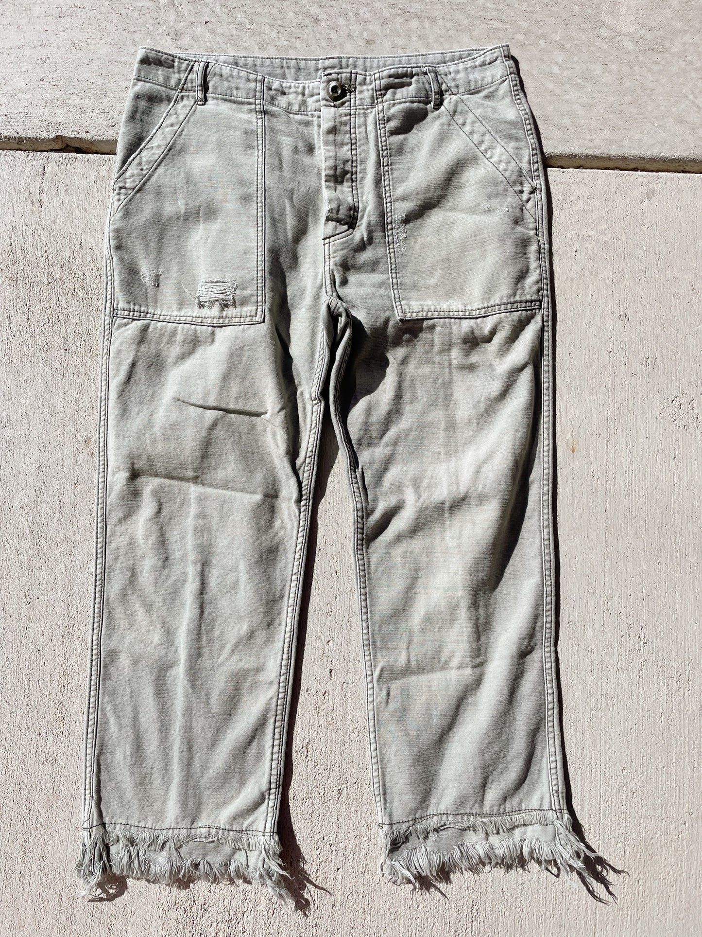 Free People Green Stormbringer Jeans (34)