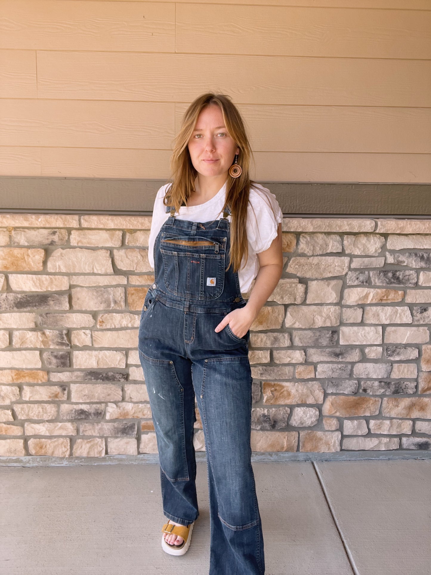 Carhartt Denim Double Knee Overalls (Women's S)