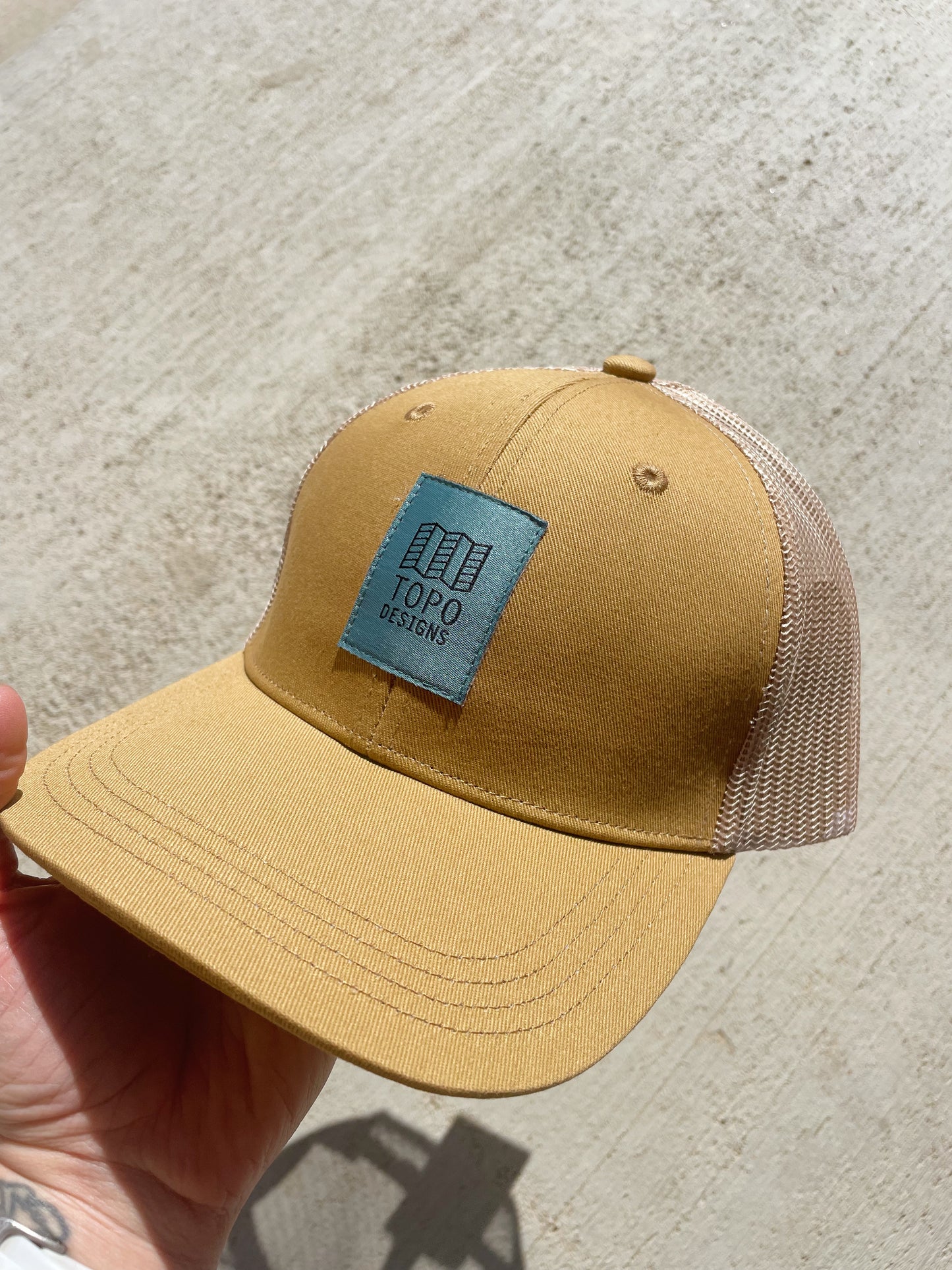 Topo Designs Tan Trucker Hat - NEW