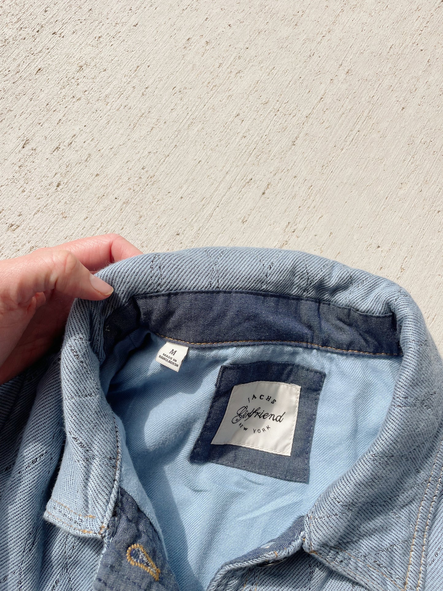 Quilted Denim Shacket (M)