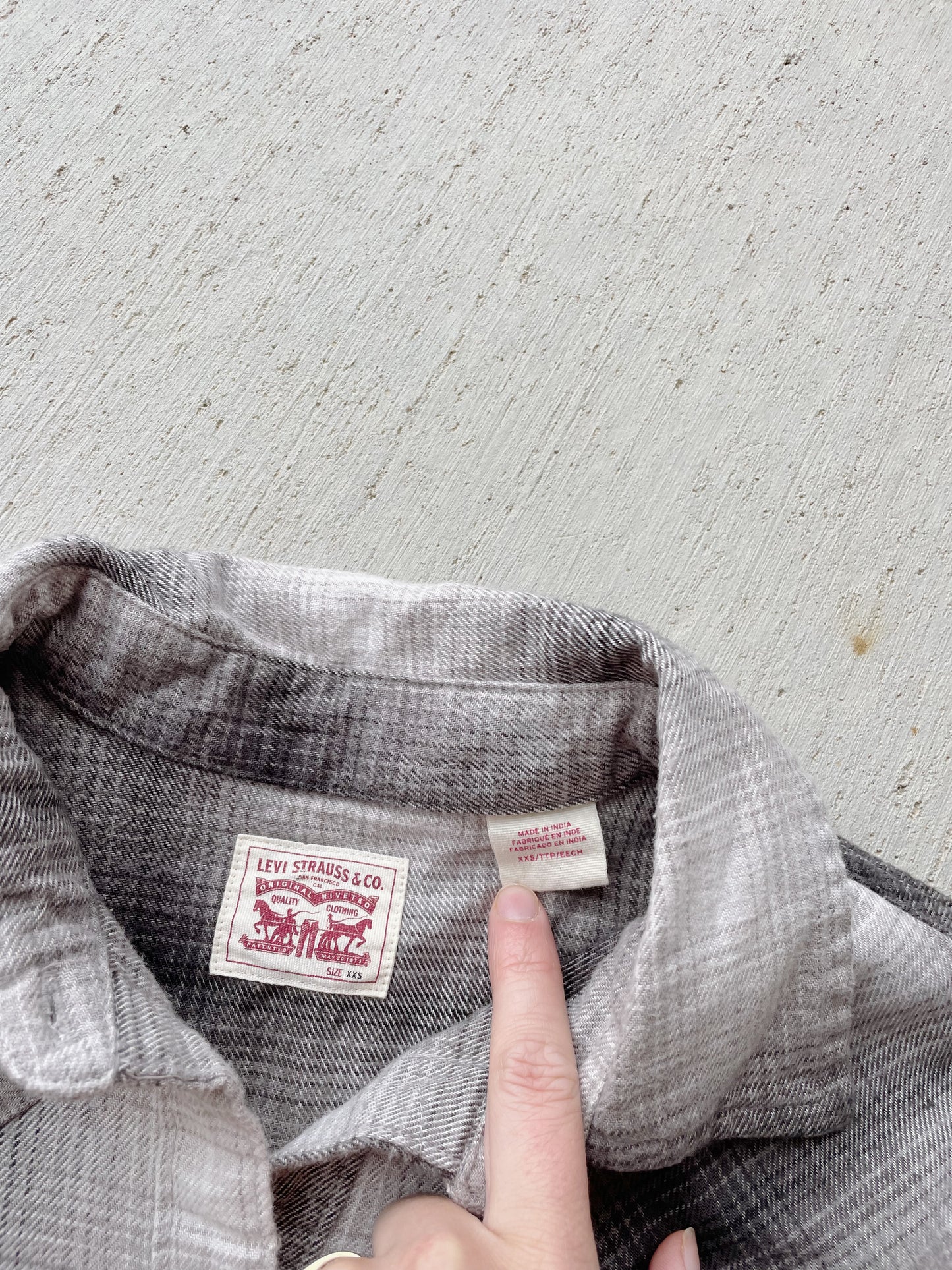 Levi's Pearl Snap Flannel Shirt (S/M)