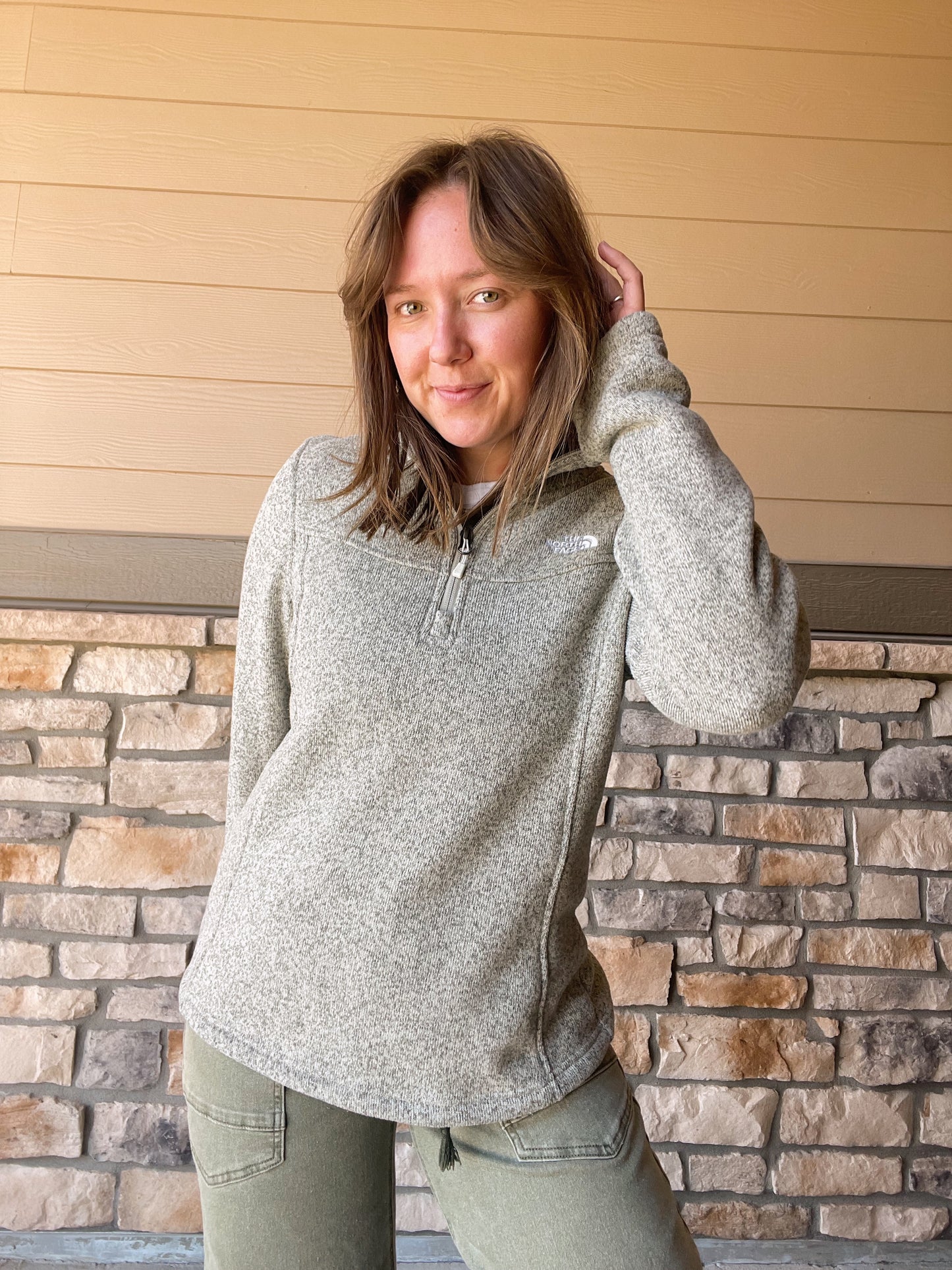 North Face 1/4 Zip Fleece (Women's M)