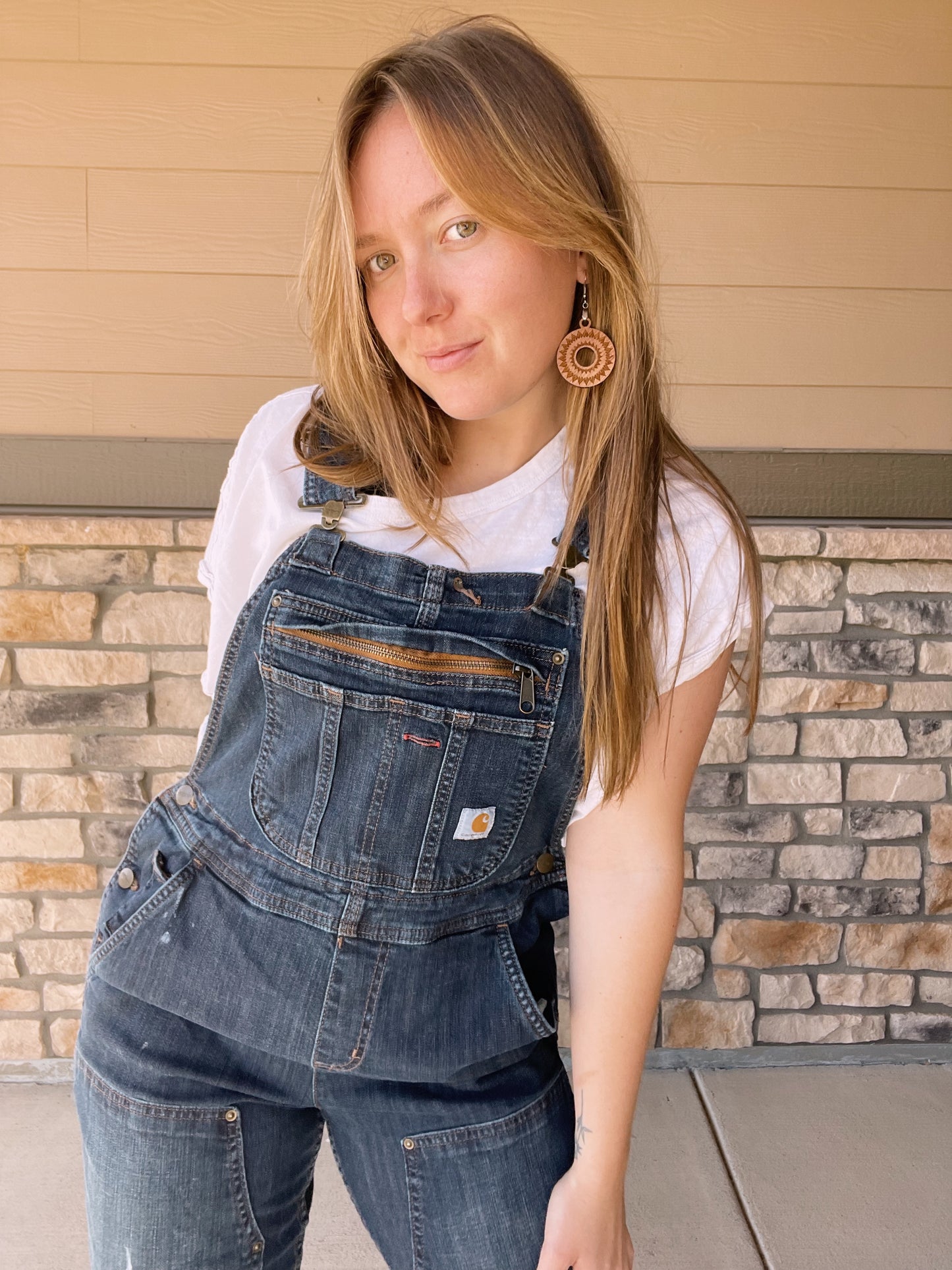 Carhartt Denim Double Knee Overalls (Women's S)