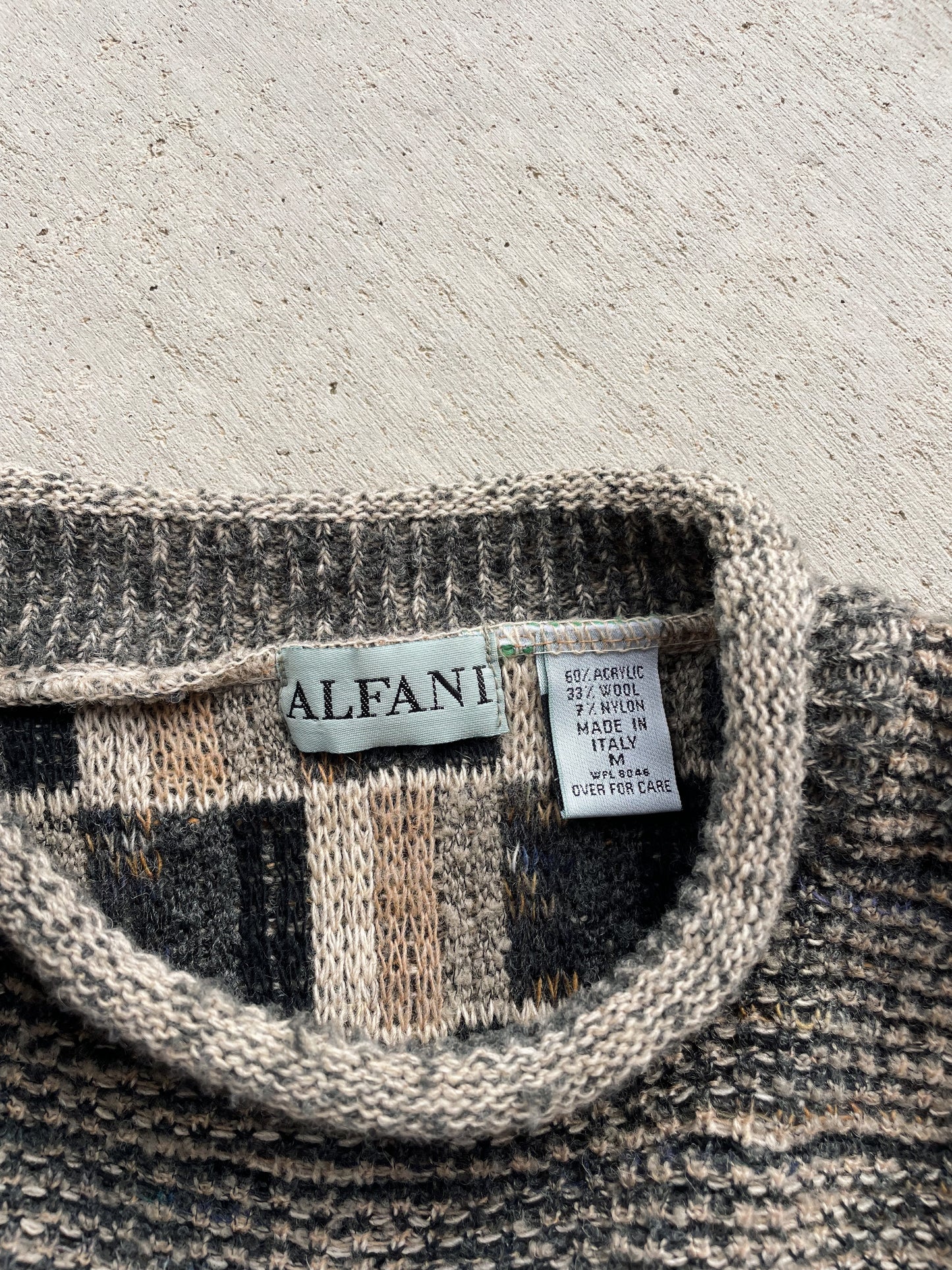 Vintage Alfani Wool Blend Roll Neck Sweater (M)