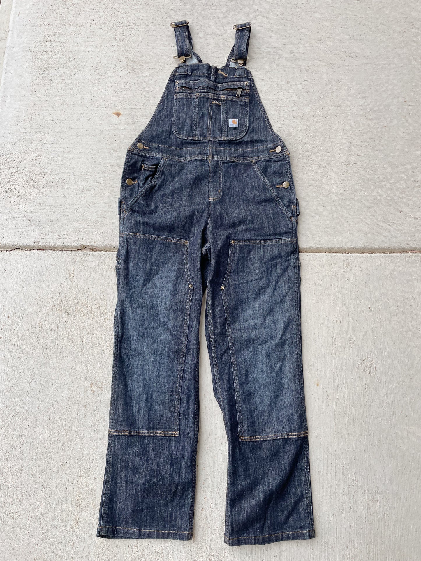 Carhartt Denim Double Knee Overalls (Women's S)