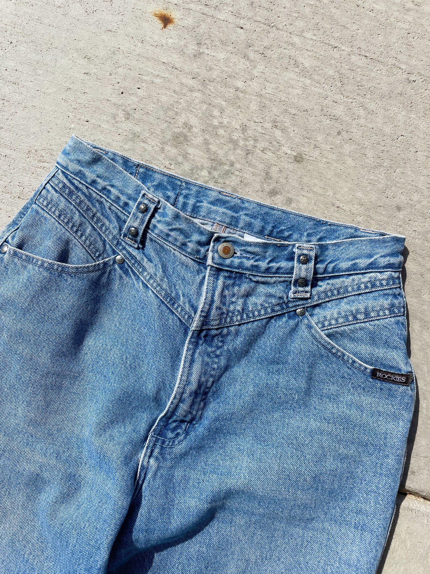 Vintage Raw Hem Rockies Jeans (27)