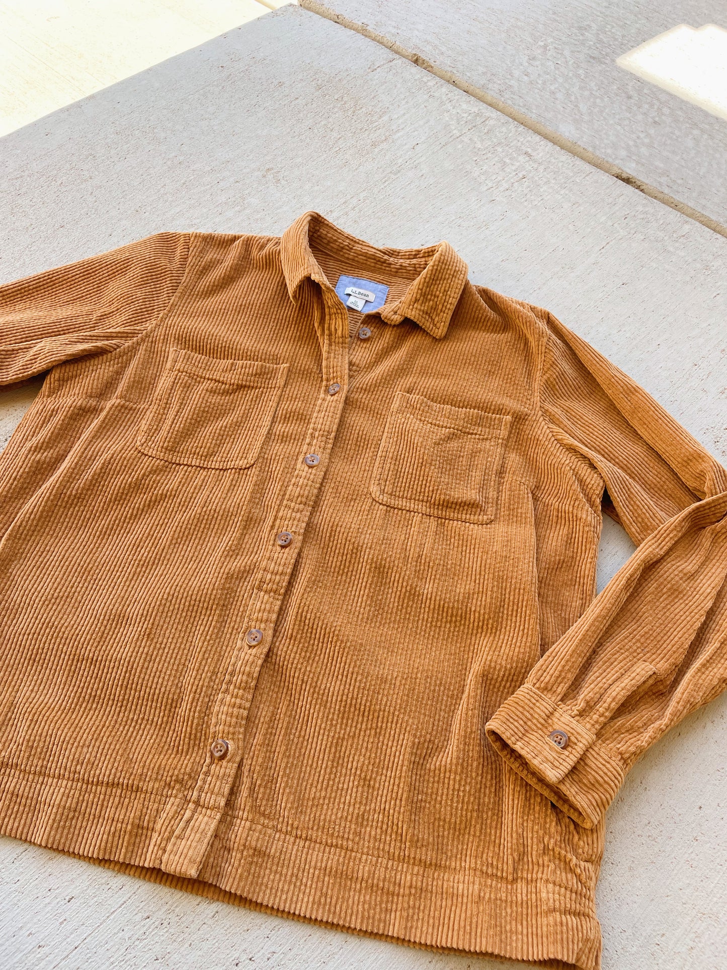 LL Bean Corduroy Shacket w/ Pockets (XL)