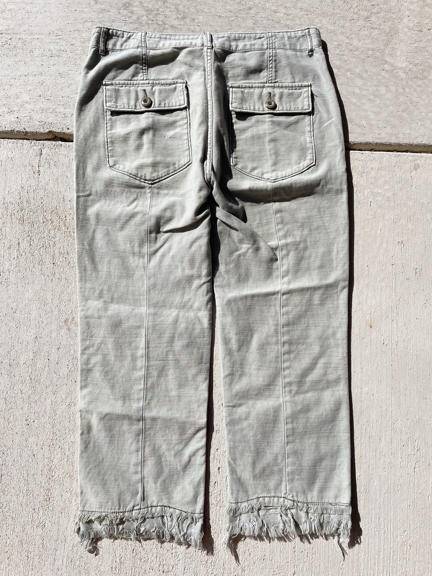 Free People Green Stormbringer Jeans (34)