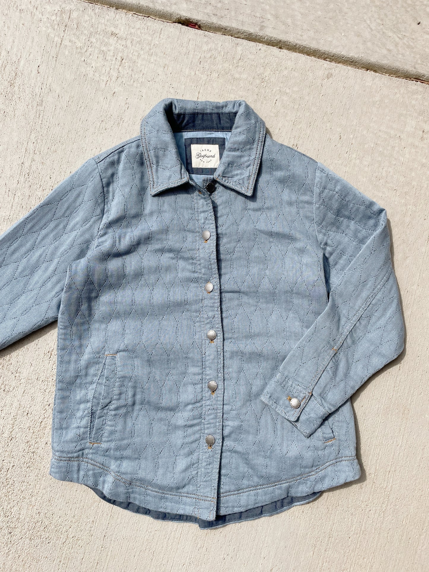 Quilted Denim Shacket (M)