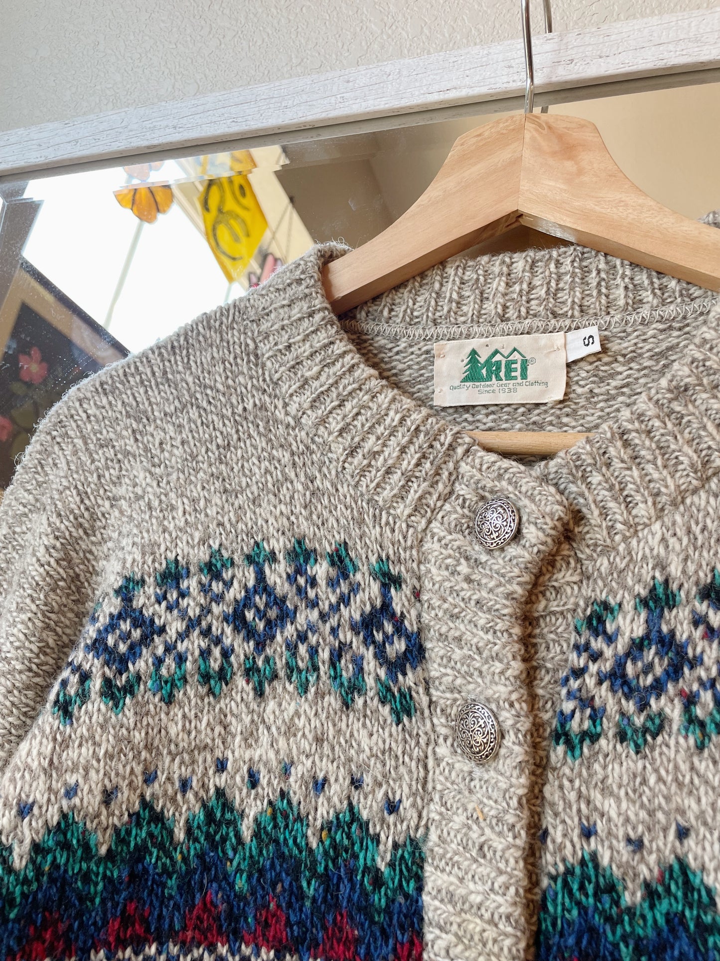 Vintage REI Wool Cardigan (S)