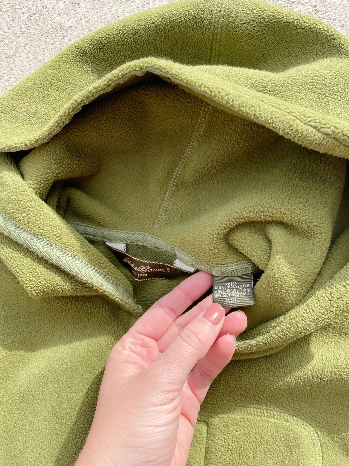 Vintage Eddie Bauer Fleece Hooded Vest (Women's XL/XXL)