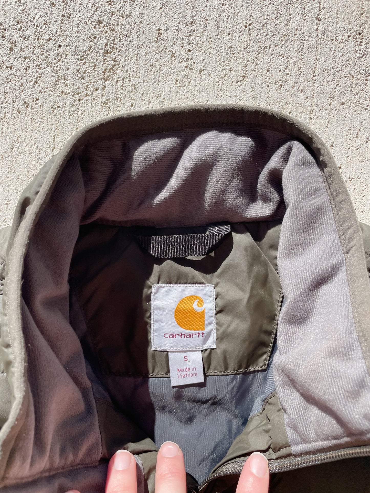 Carhartt Dark Green Puffer Vest (Men's S)