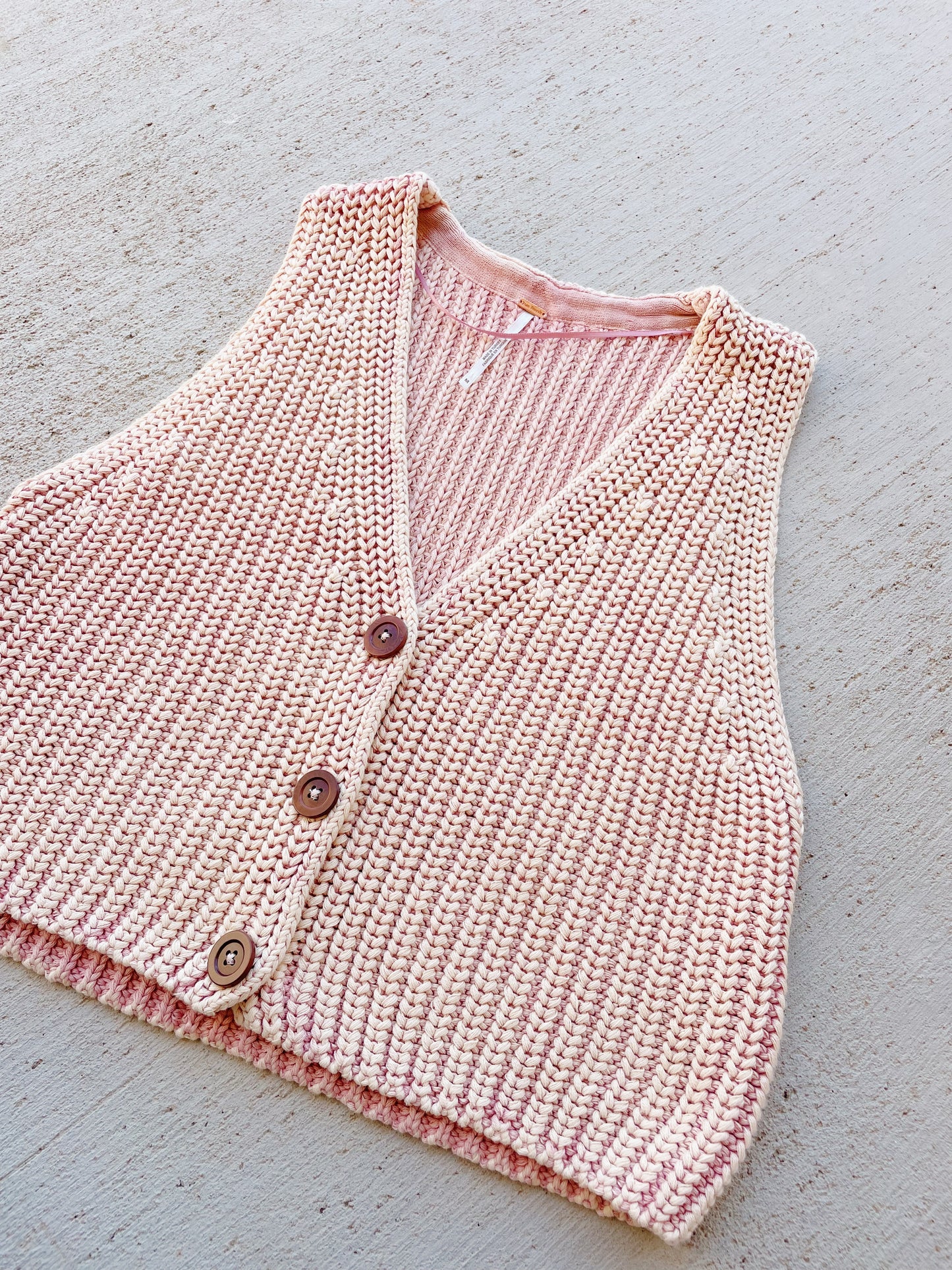 Free People Close to Me Knit Vest (S/M)
