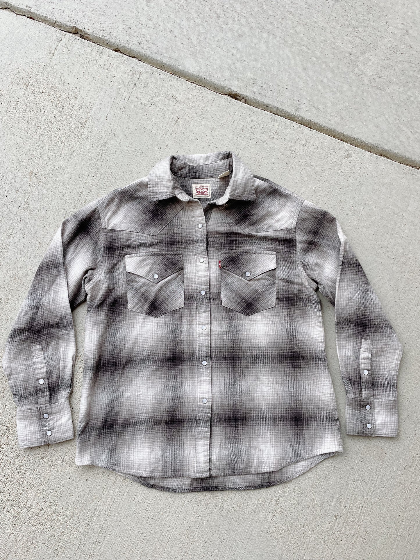 Levi's Pearl Snap Flannel Shirt (S/M)