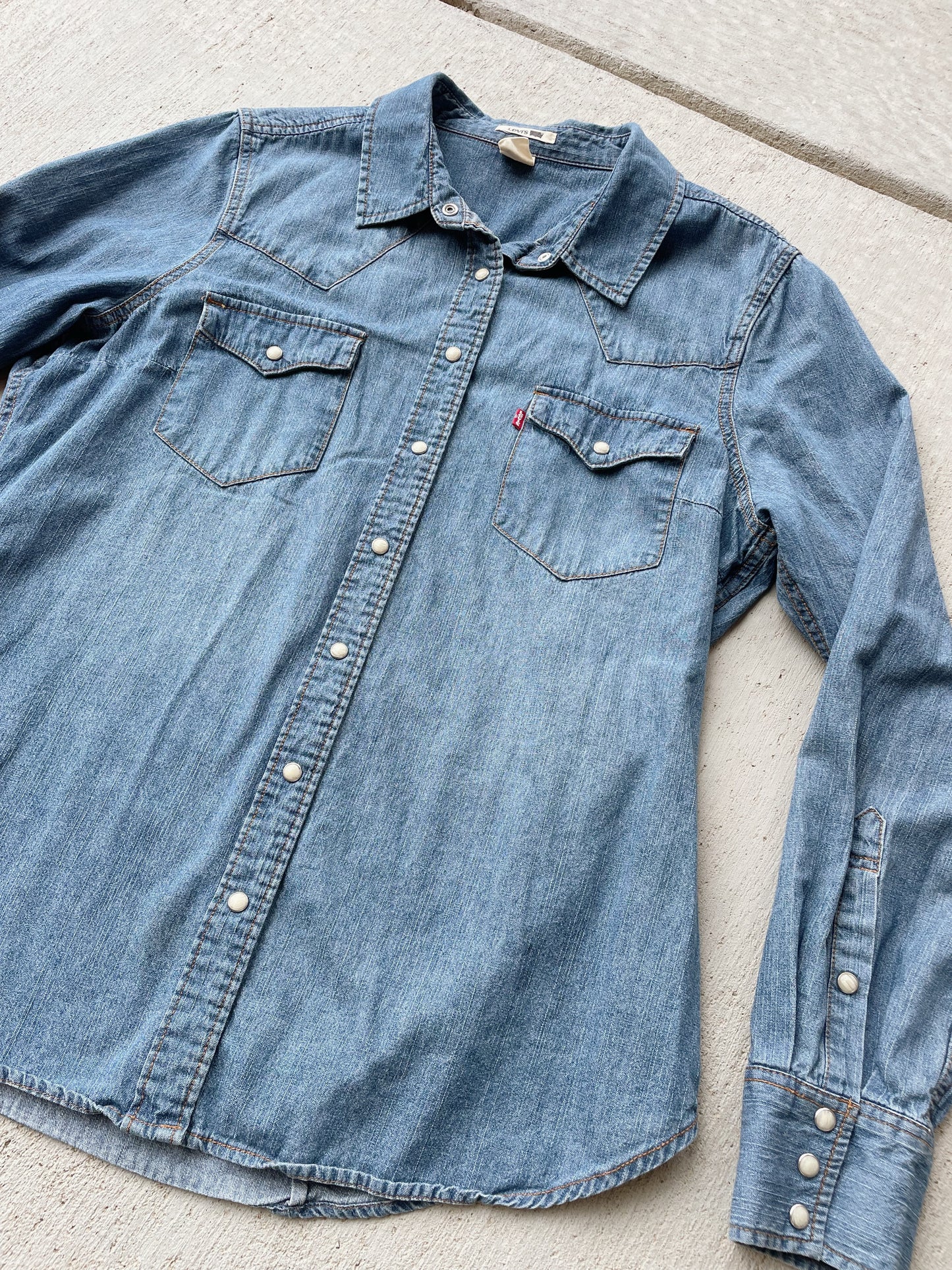 Levi's Western Pearl Snap Shirt (M)