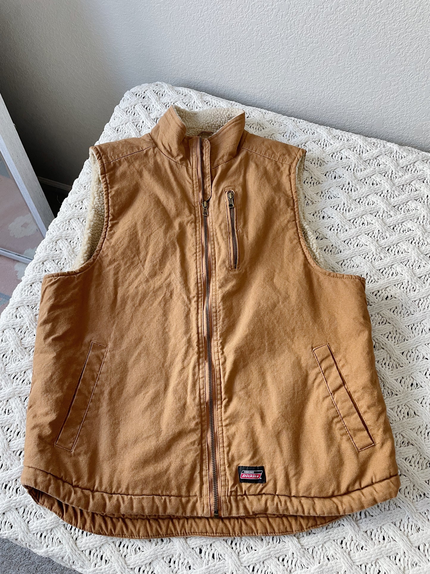 Dickies Sherpa Lined Canvas Vest (L)