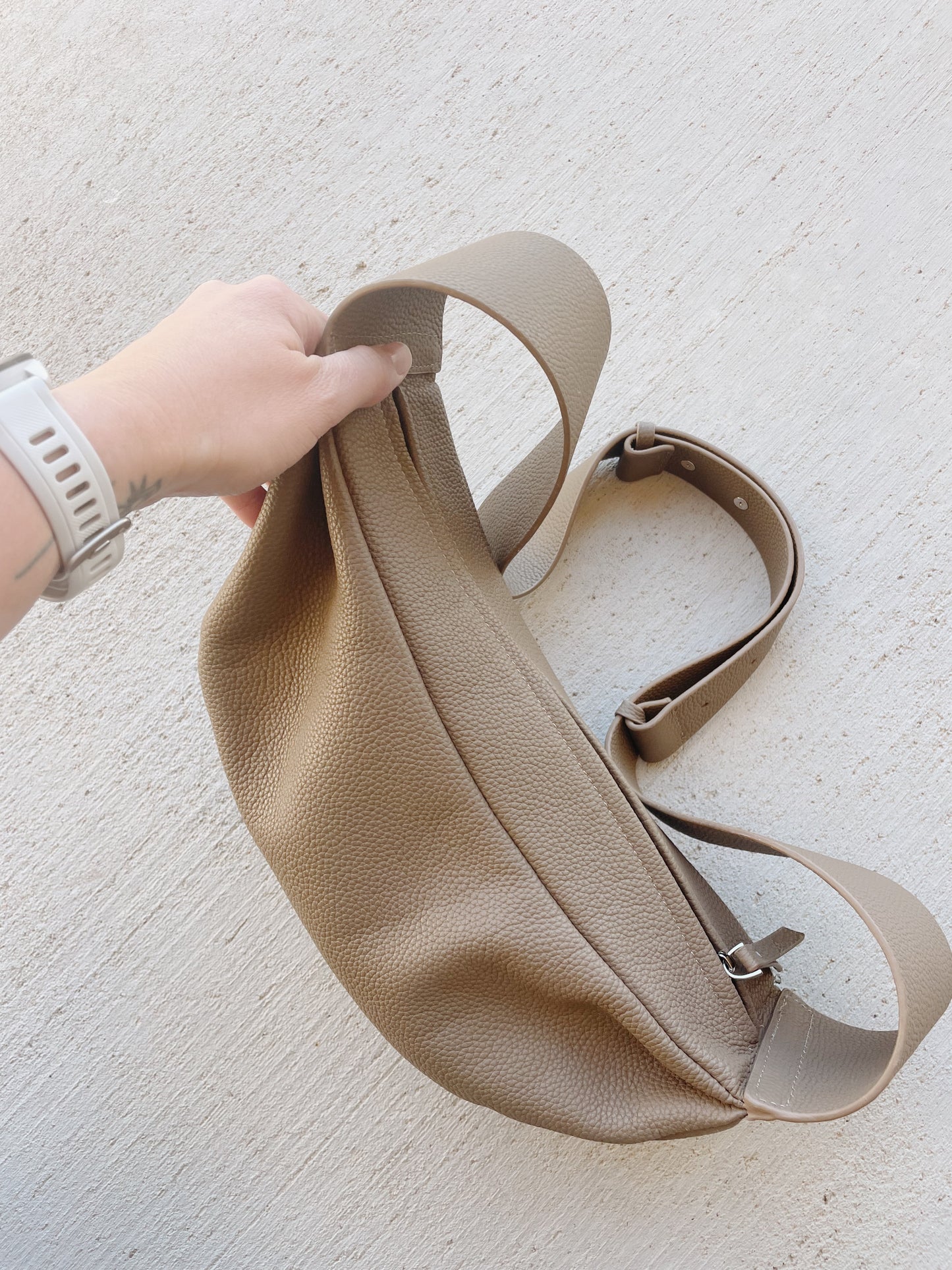Donnain Leather Sling Bag