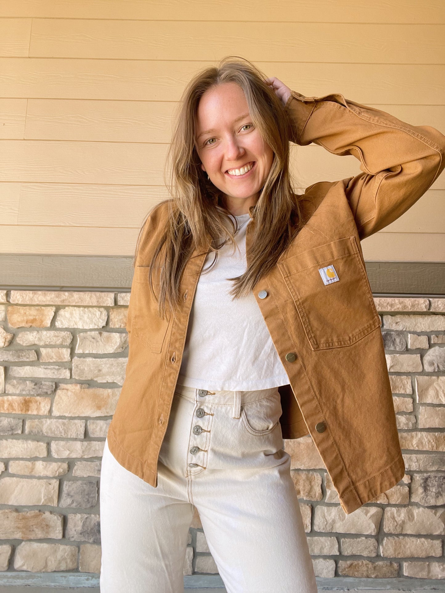 Carhartt Tan Canvas Jacket - NEW (S)