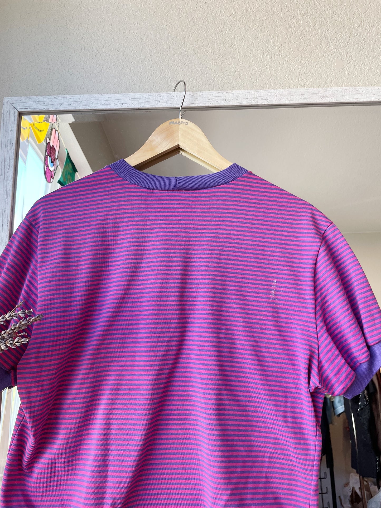Vintage 'Earth Crew' Striped Tee (M)