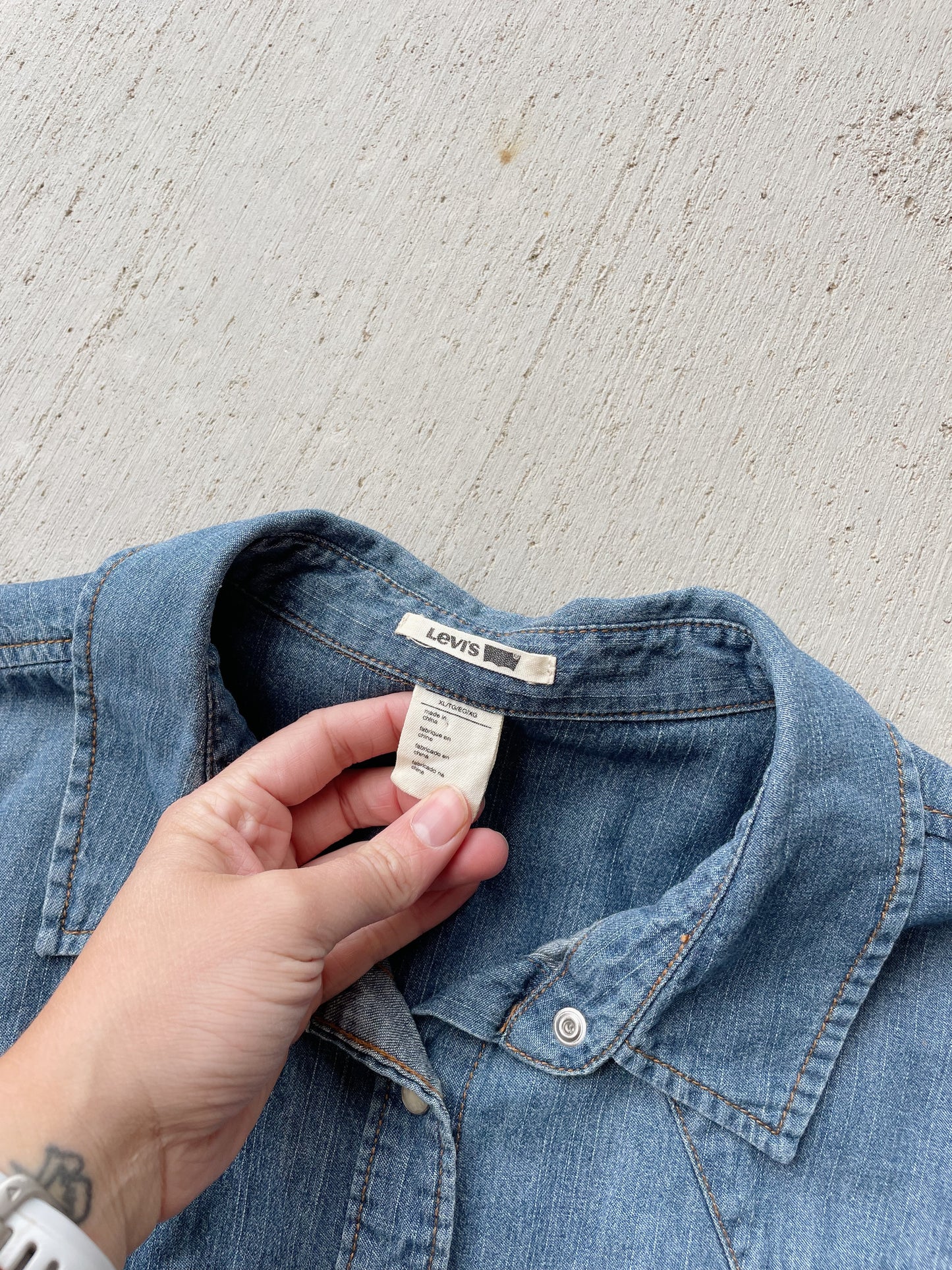 Levi's Western Pearl Snap Shirt (M)