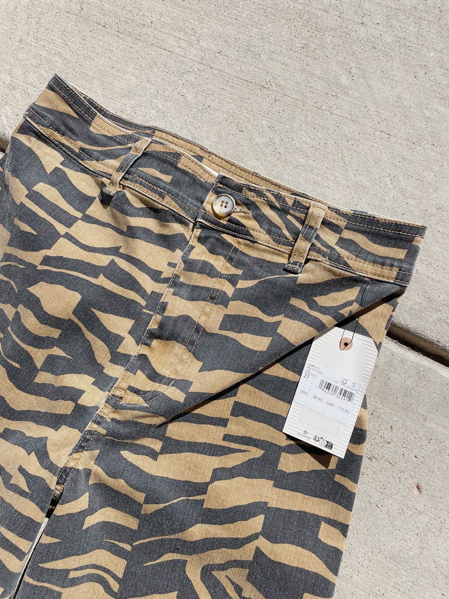Billabong Cheetah Print Pants - NEW (27)