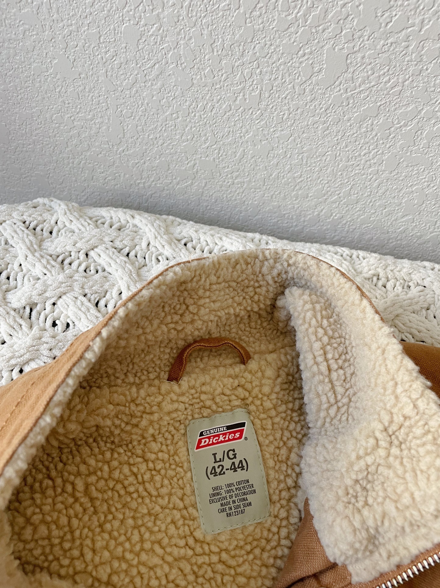 Dickies Sherpa Lined Canvas Vest (L)