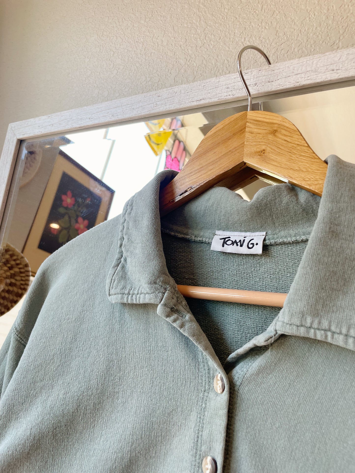 Vintage Cotton Button Up (L)