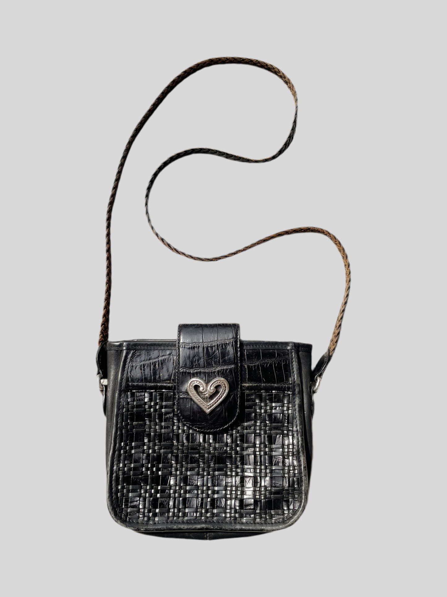 Vintage Black Leather Brighton Purse
