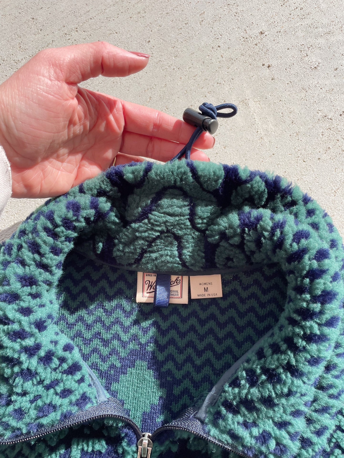 Vintage Woolrich Patterned Fleece (Women's M)