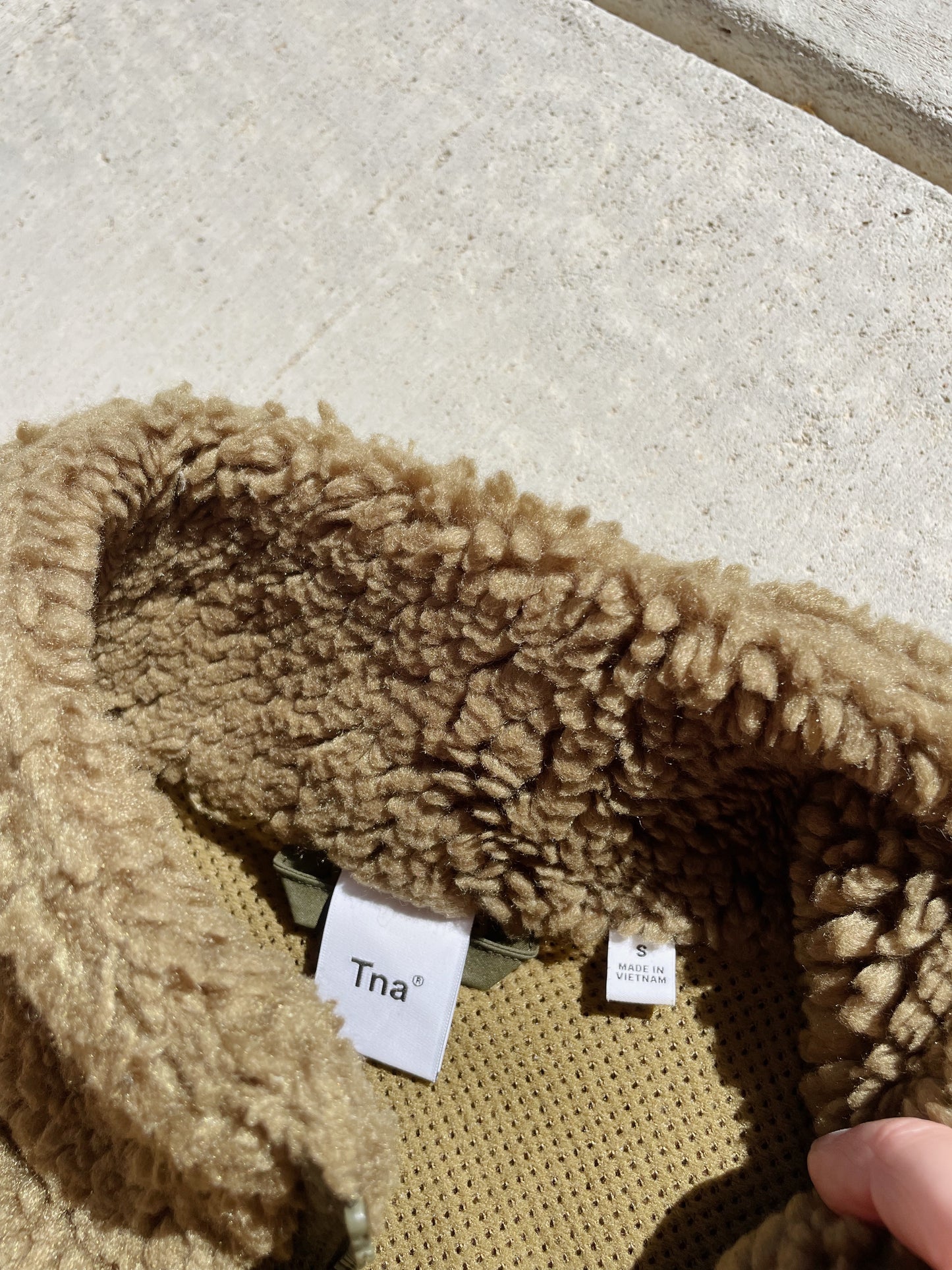 TNA Aritzia Sherpa Vest (S/M)