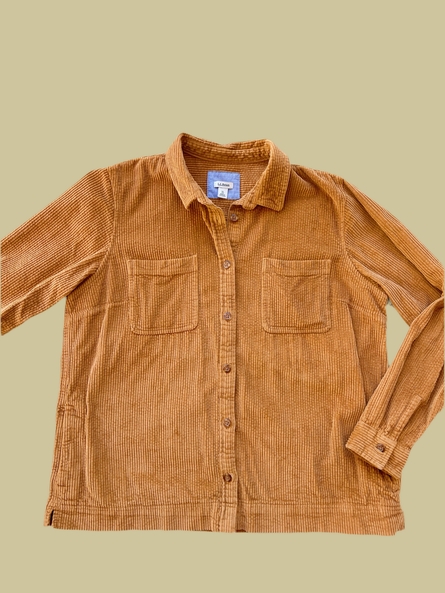 LL Bean Corduroy Shacket w/ Pockets (XL)