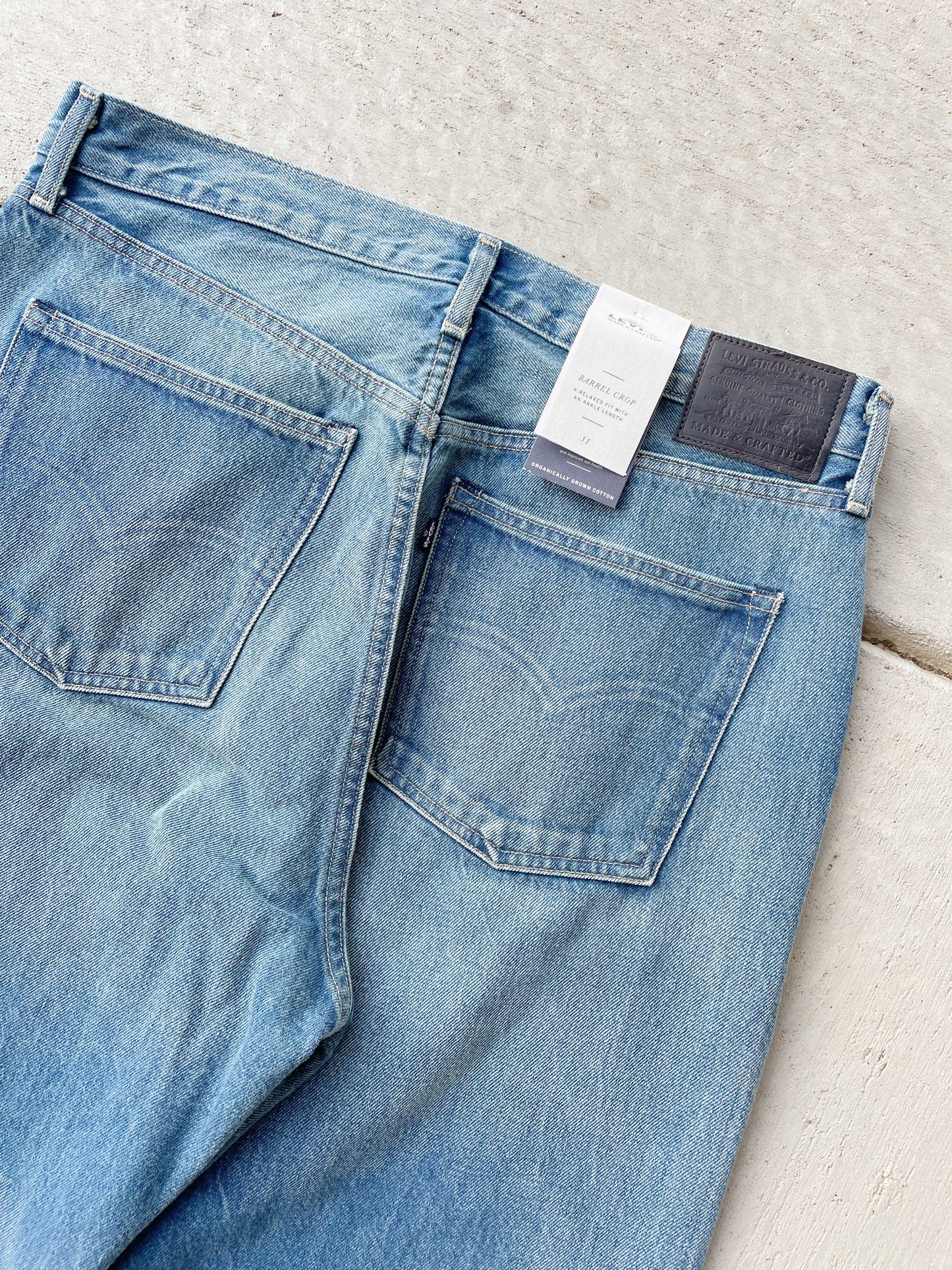 Levi's Made and Crafted Barrel Crop Jeans - NEW (34)