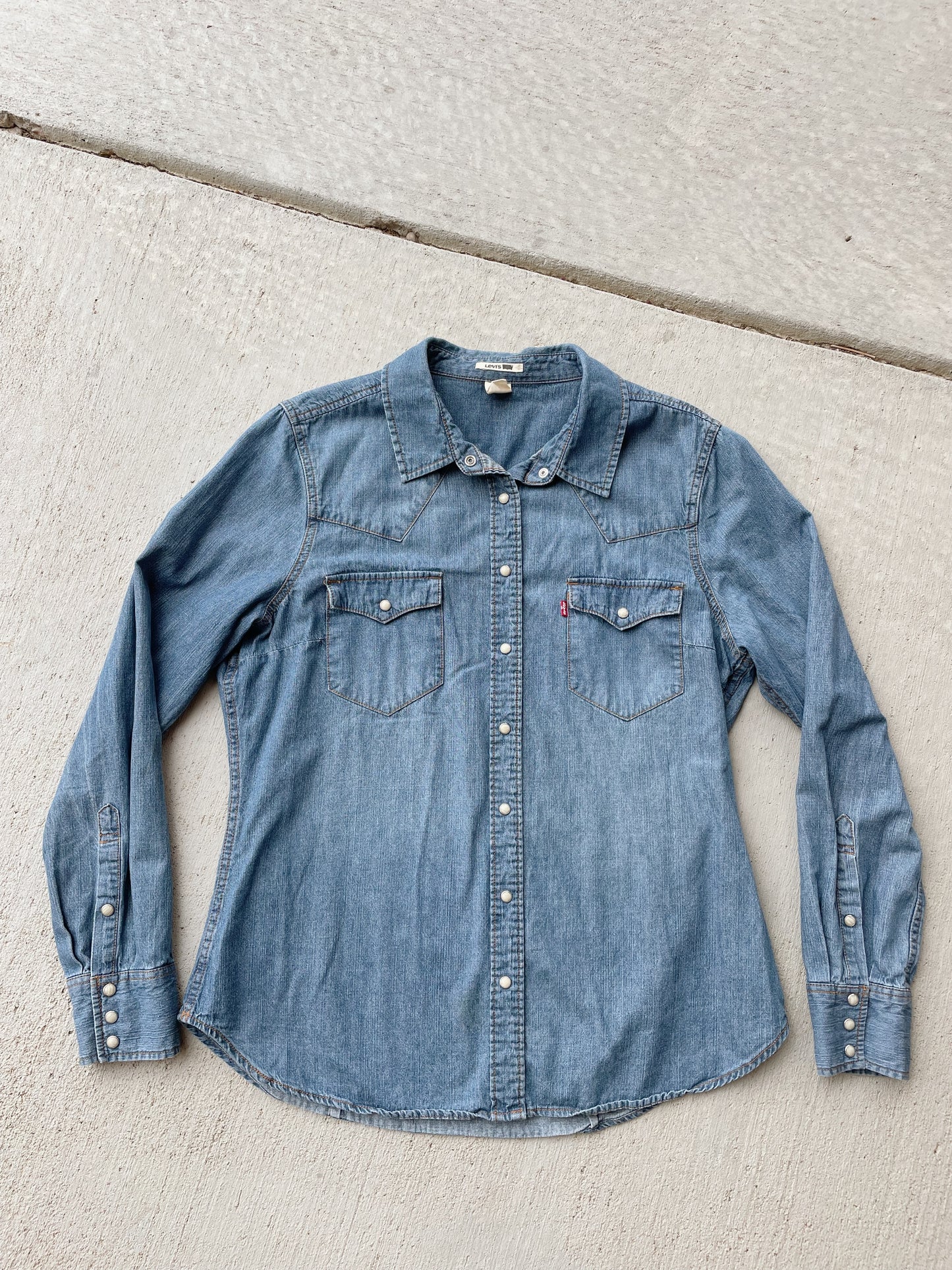 Levi's Western Pearl Snap Shirt (M)