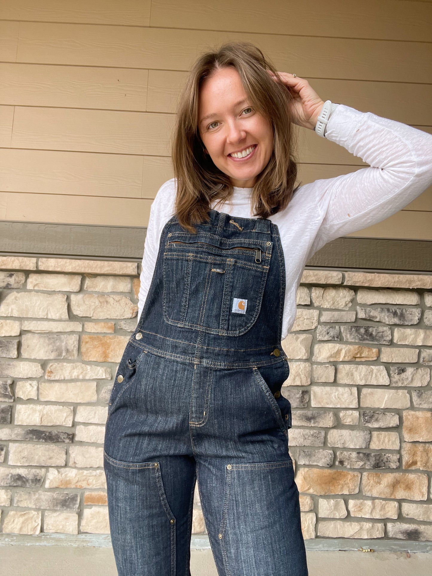 Carhartt Denim Double Knee Overalls (Women's S)