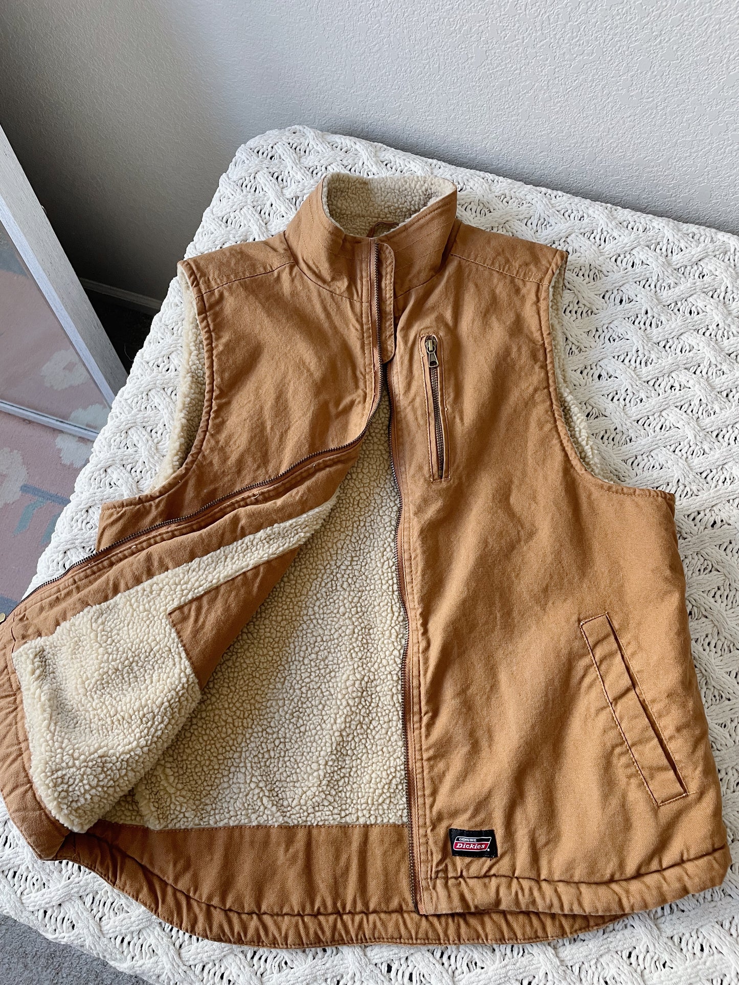 Dickies Sherpa Lined Canvas Vest (L)