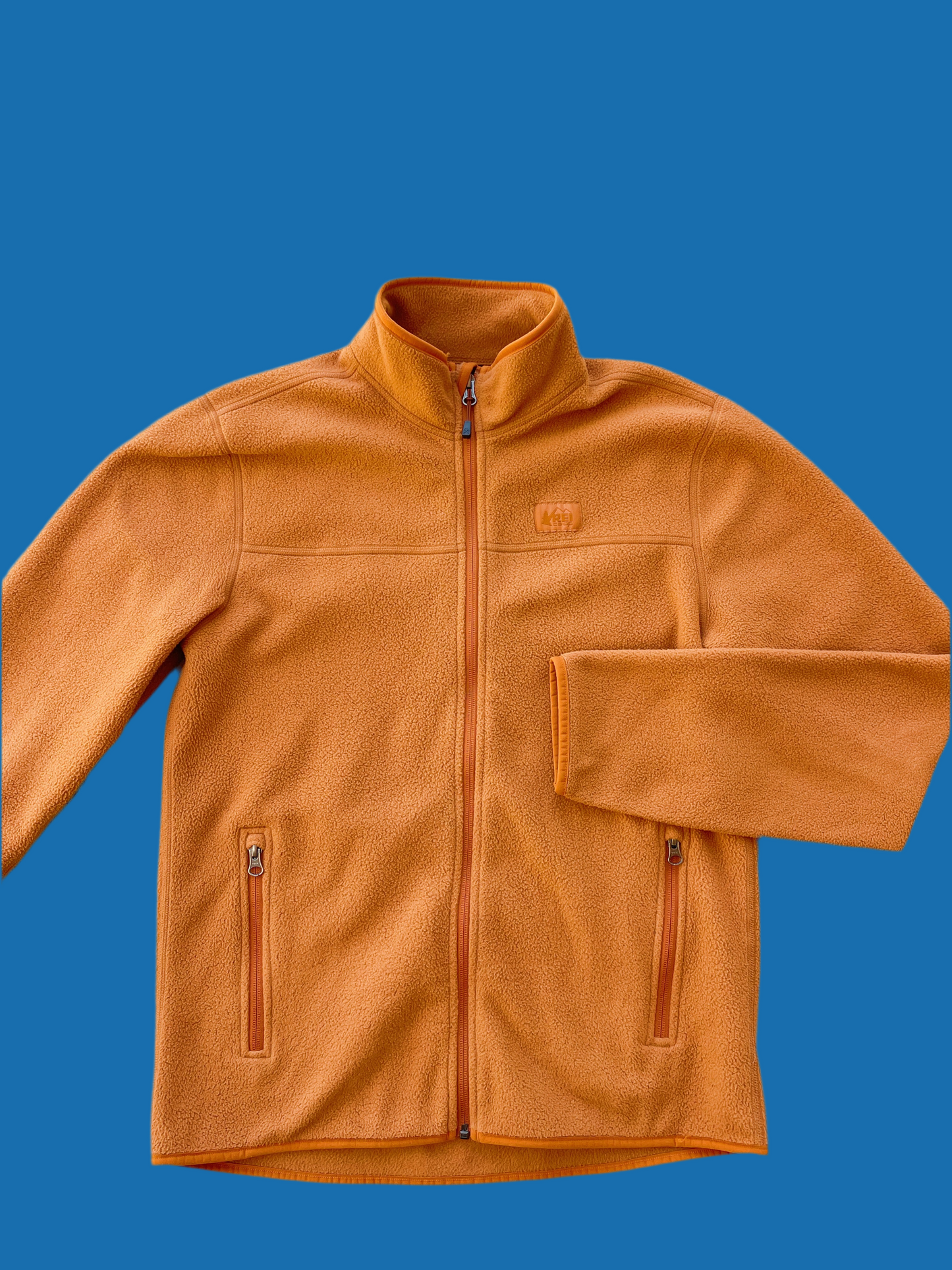 REI Burnt Orange Fleece Zip Up (S/M)