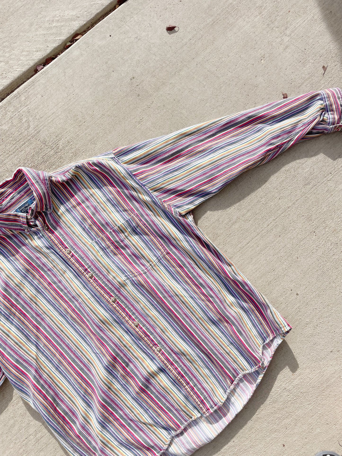 Vintage Cambridge Striped Shirt (XL)