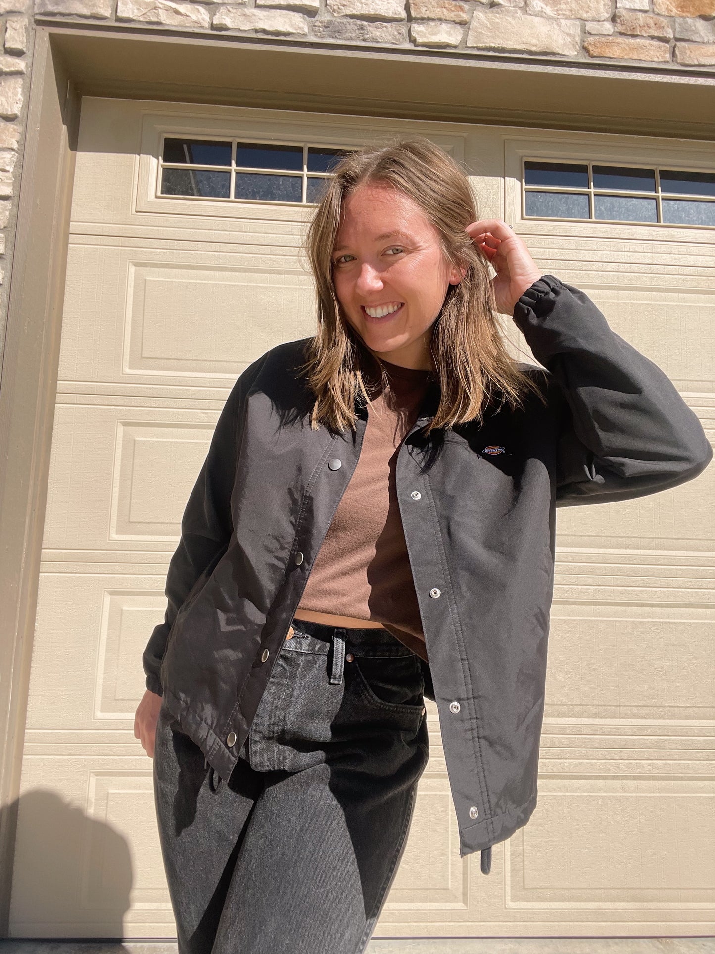 Dickies Bomber Snap Jacket (Women’s M)