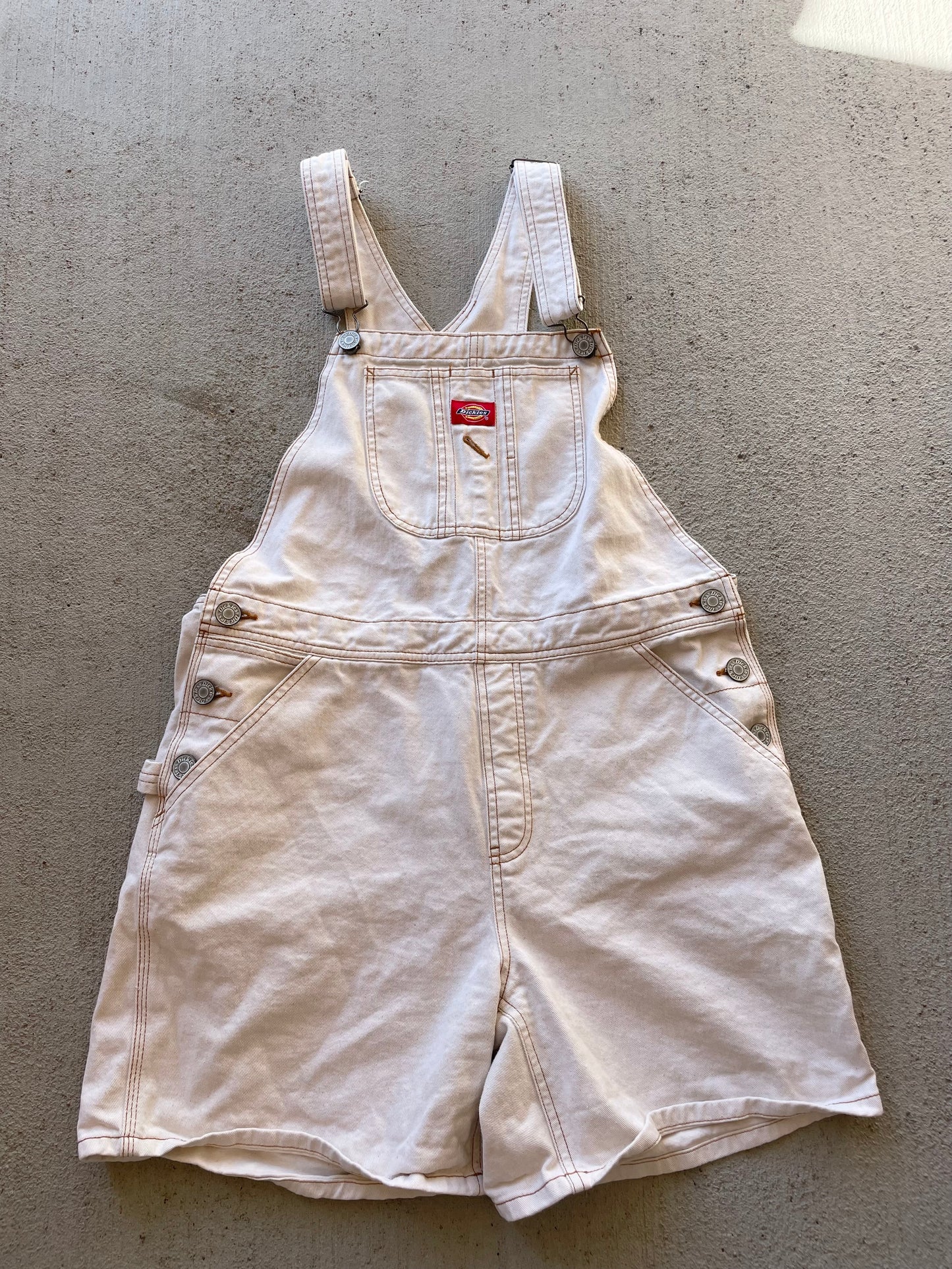 Dickies Cream Shortalls (XL)