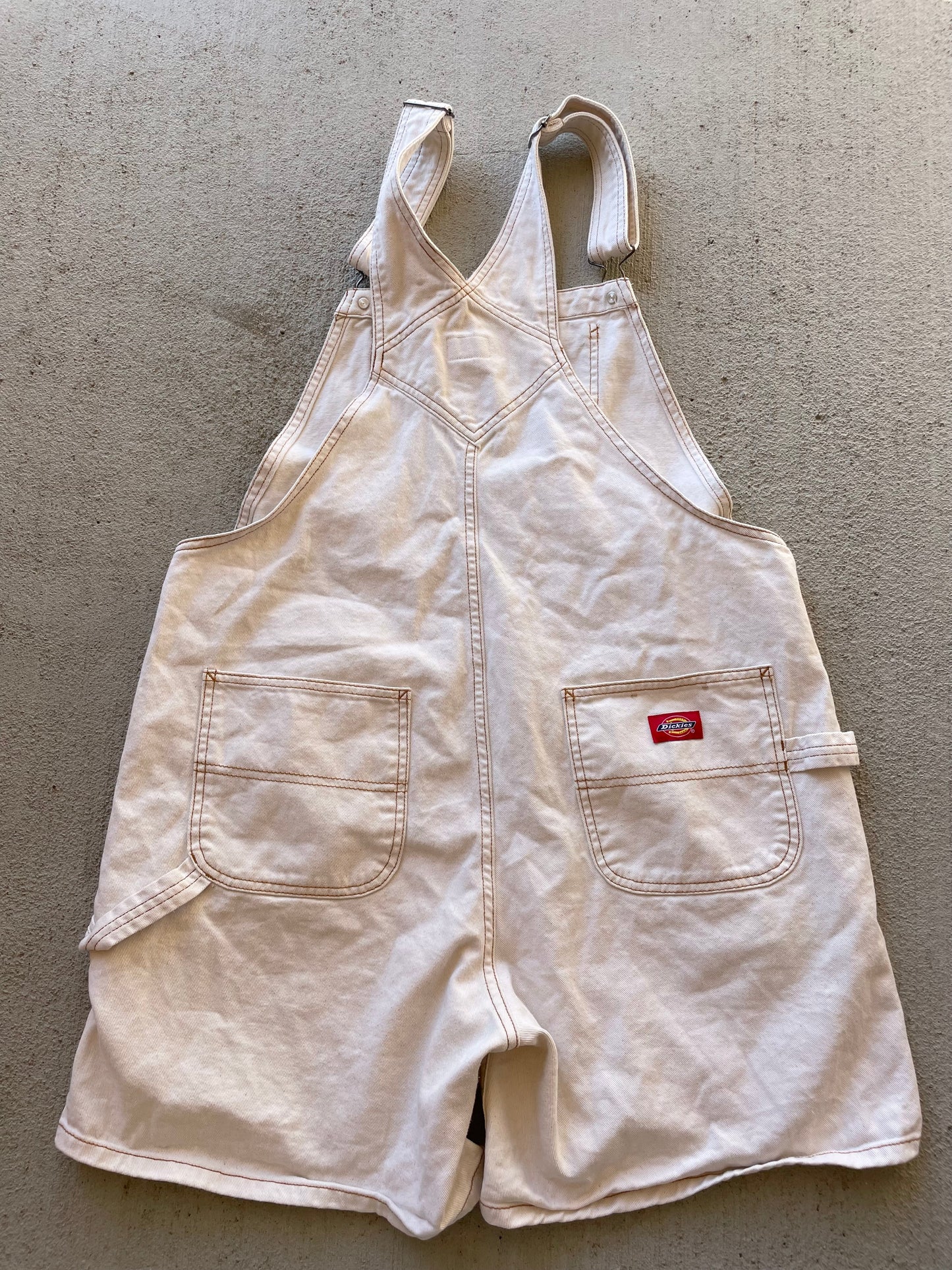 Dickies Cream Shortalls (XL)
