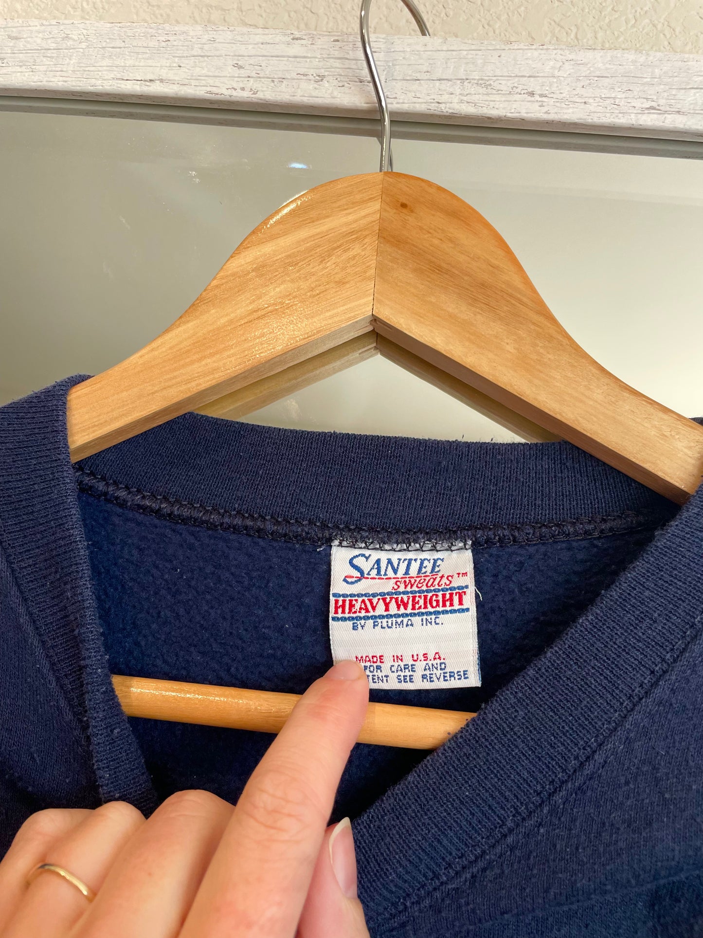 Vintage Navy Deer Crewneck (XXL)