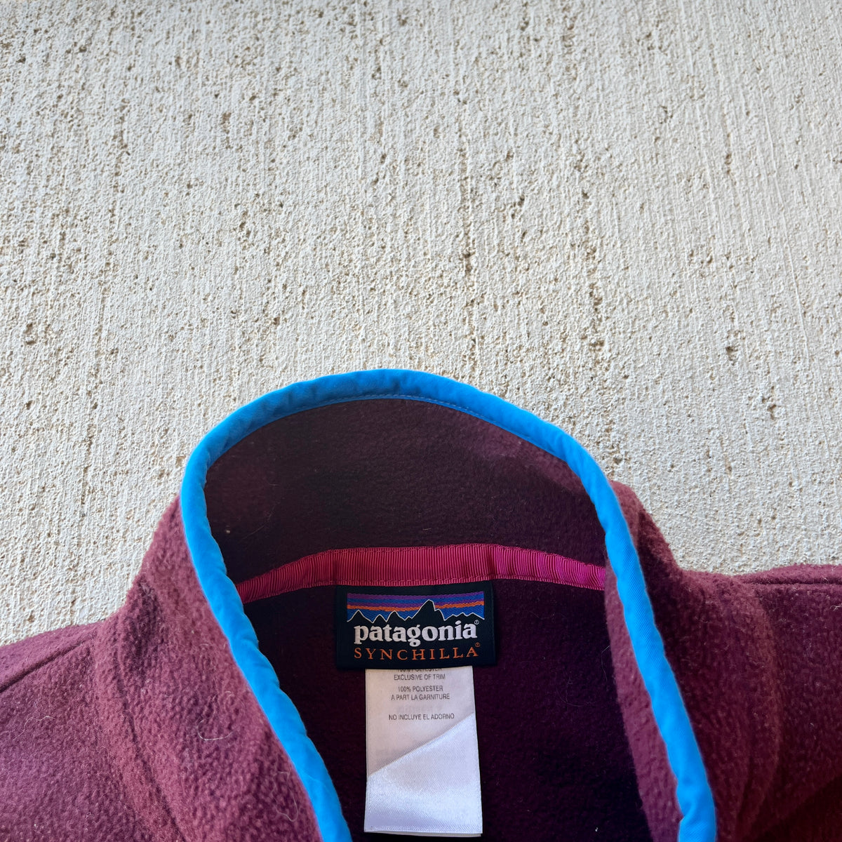 Patagonia Maroon & Pink Snap T Fleece (S)