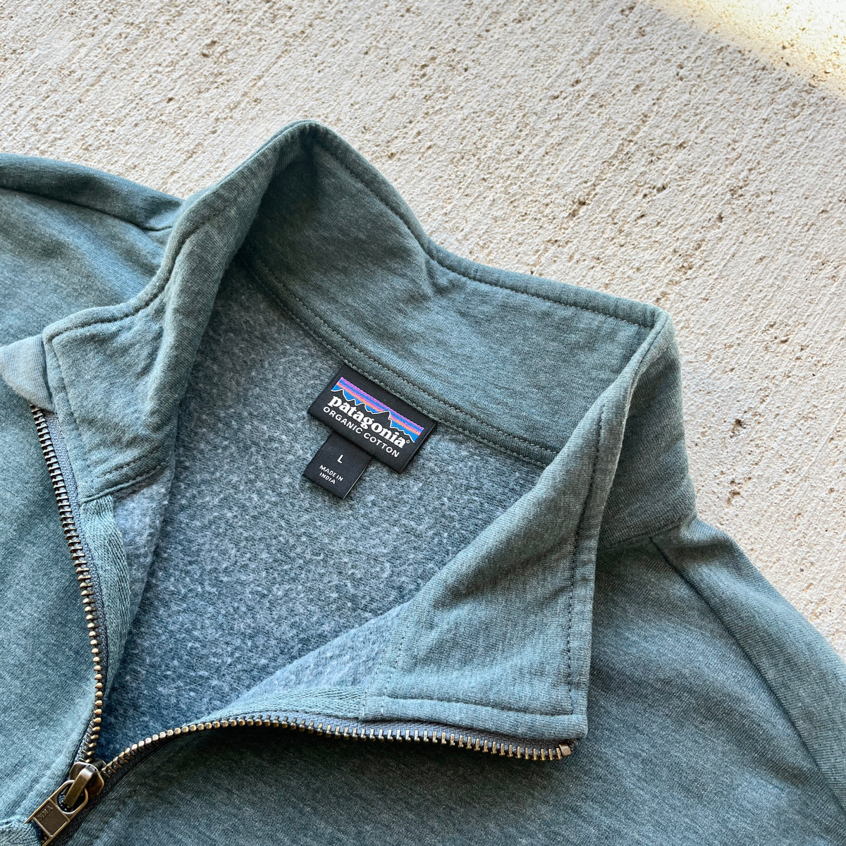 Patagonia Teal 1/4 Zip Pullover (L)