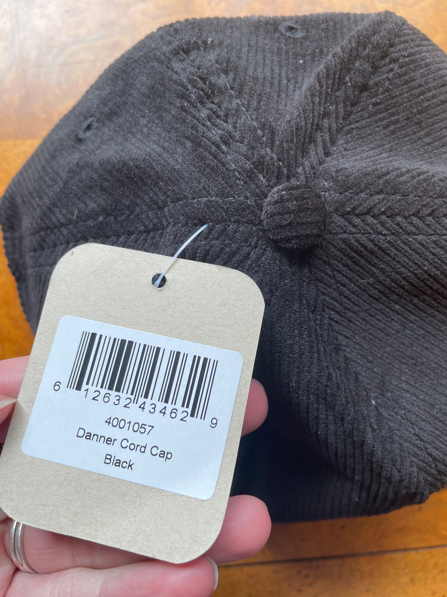 Danner Black Corduroy Hat - NEW