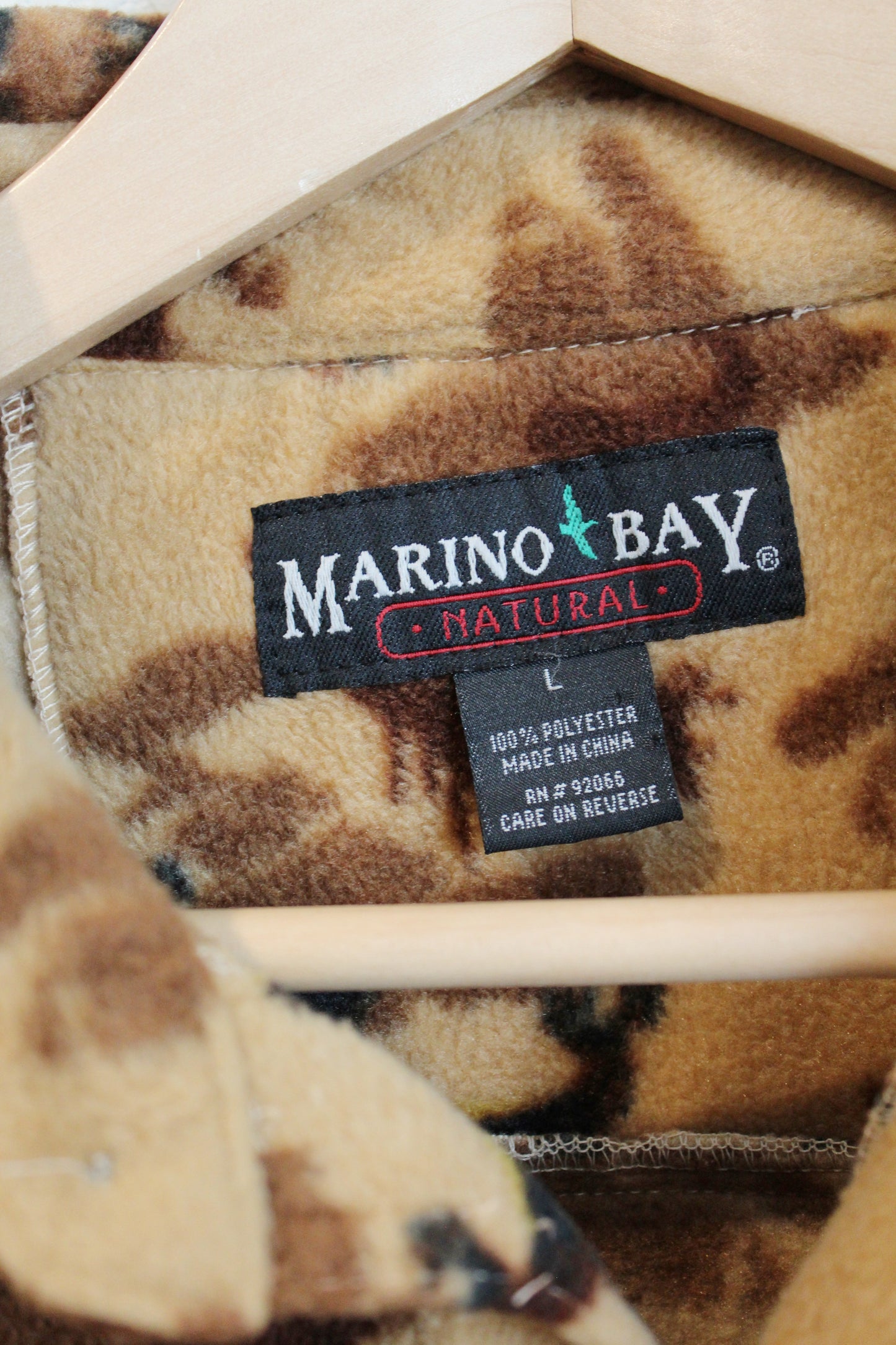 Deer Print Fleece Button Up (L)