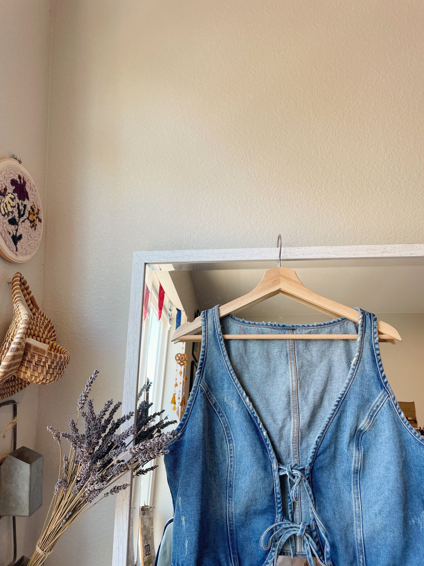 Denim Tie Vest (L)