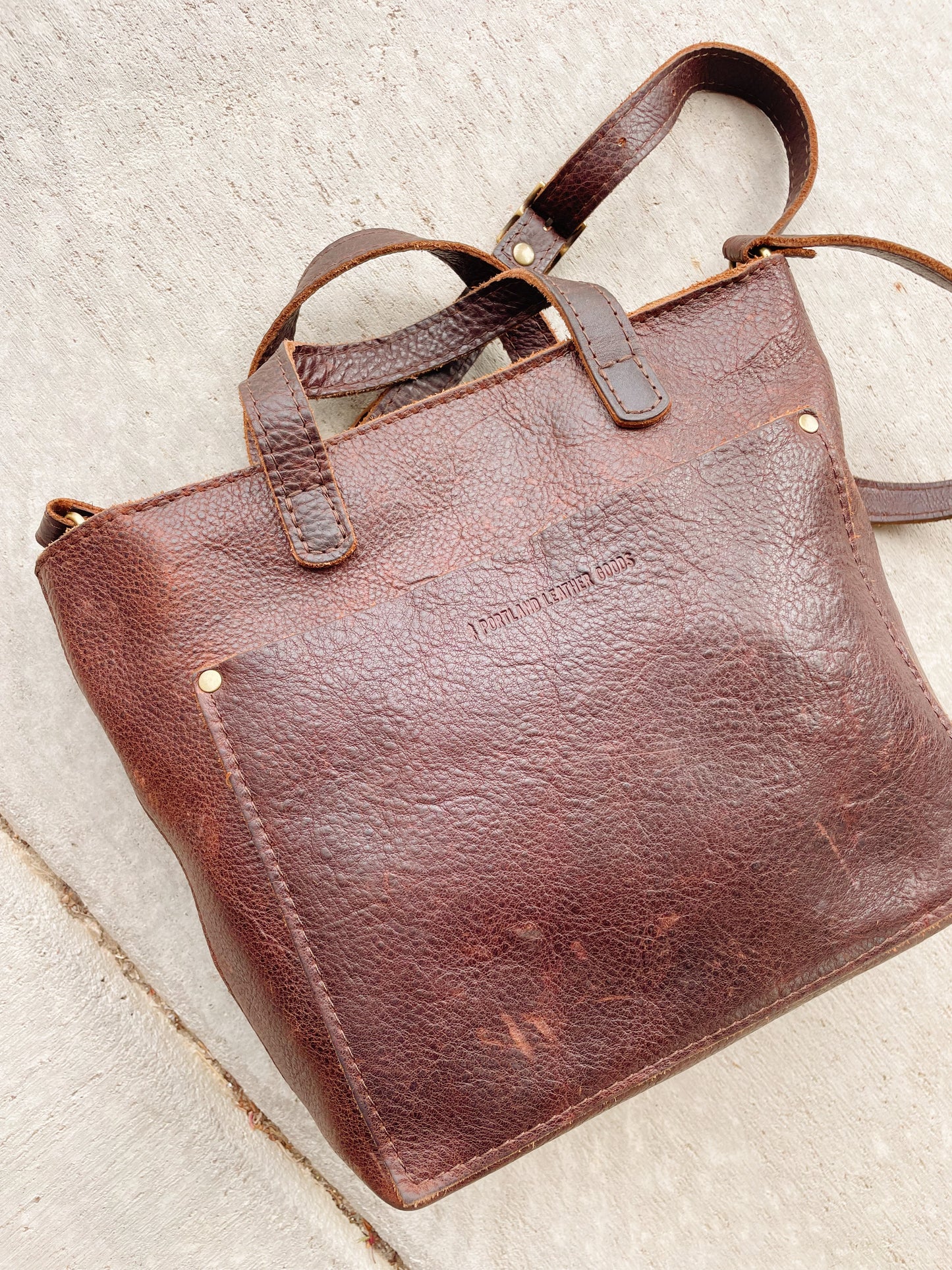 Portland Leather Cross Body Bag