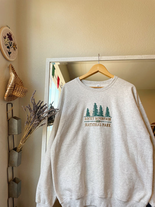 Embroidered Rocky Mountain Crewneck (XL)