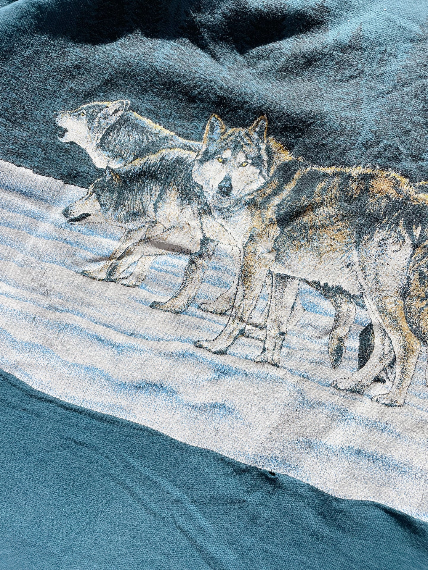 Vintage Habitat 1991 Wolves Tee (XL)